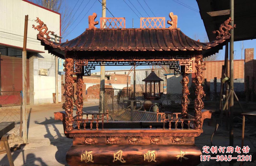 温州大型铜雕香炉