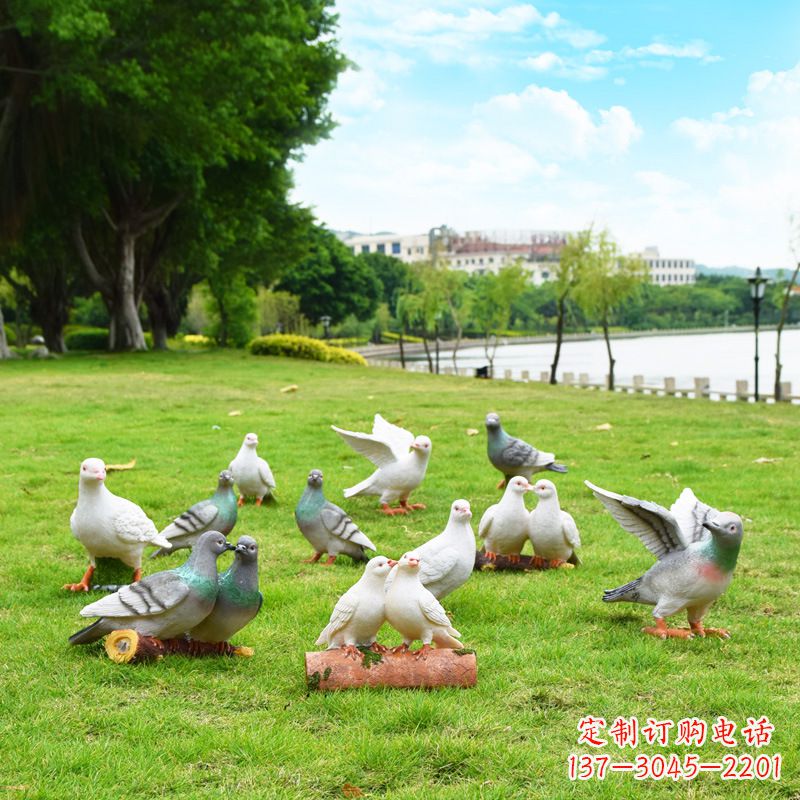 温州大学和平鸽雕塑