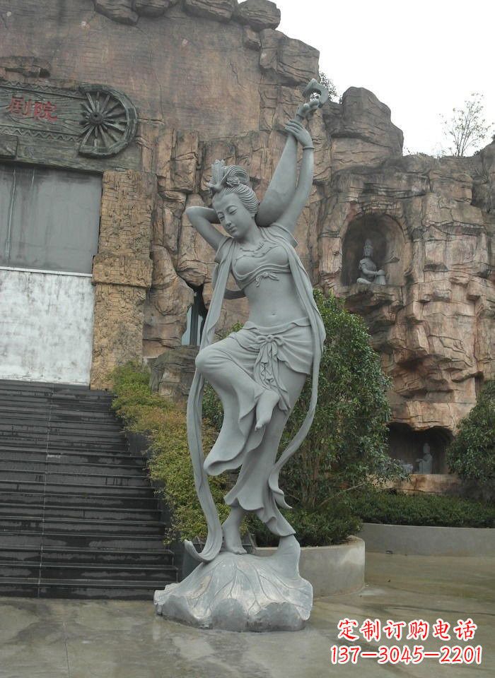 温州琵琶飞天人物石雕