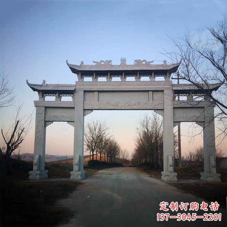 温州品质卓越的道路三门石牌坊雕塑
