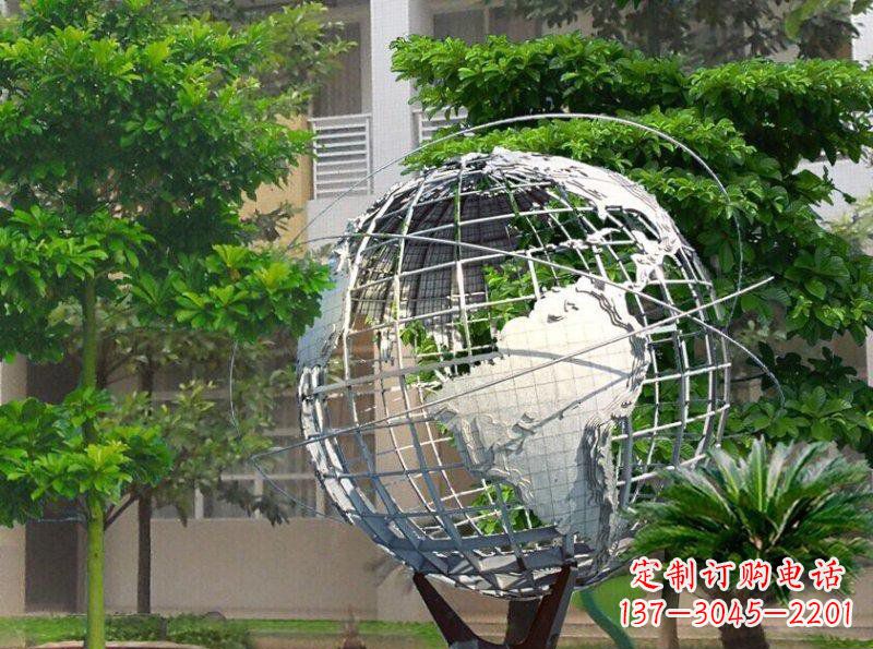 温州精美装饰的不锈钢地球雕塑