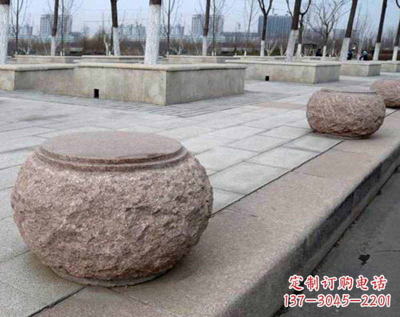 温州灯笼型公园广场装饰石球