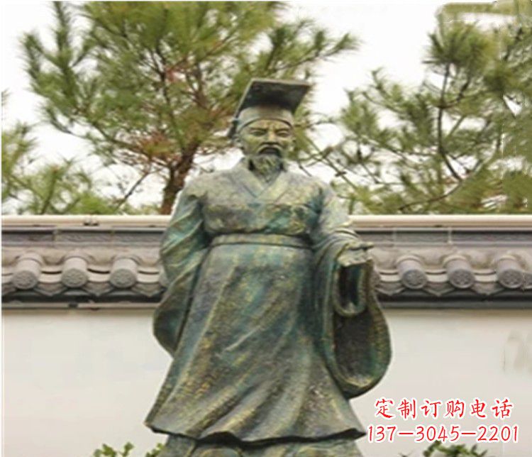 温州帝王汉武帝人物铜雕