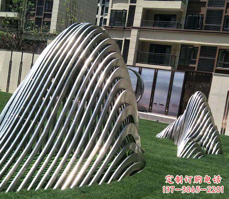 温州电镀不锈钢艺术假山雕塑
