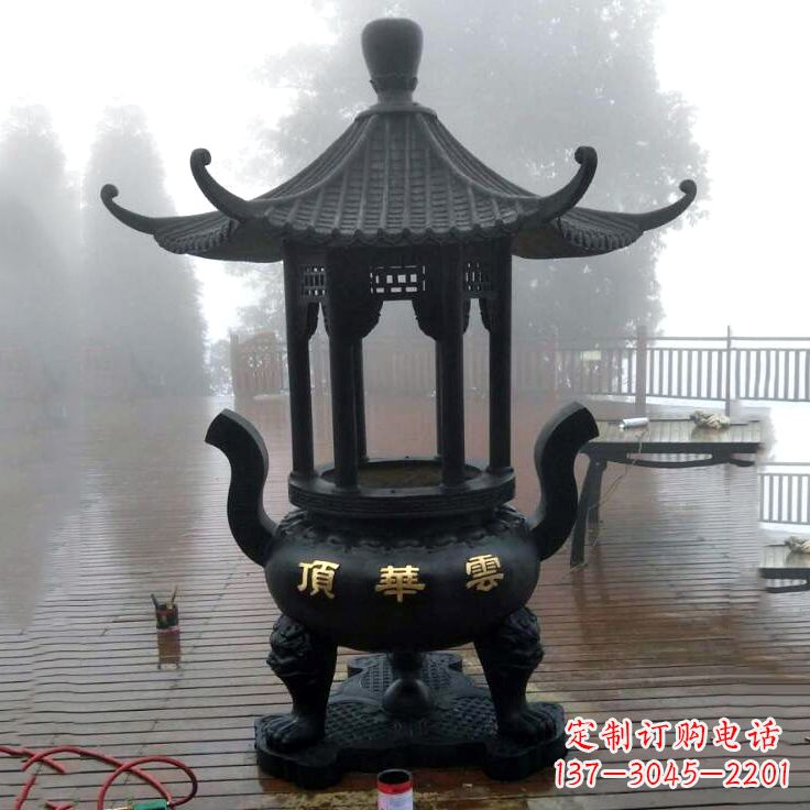 温州精美青铜香炉雕塑