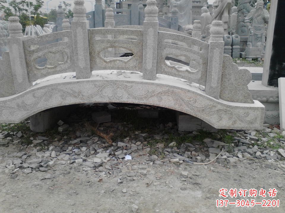 温州精美石桥雕塑,点缀庭园之美