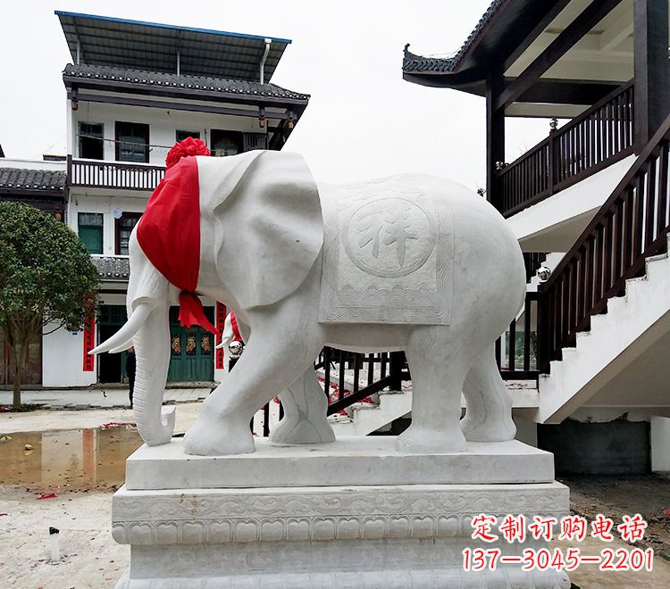 温州精致大象雕塑