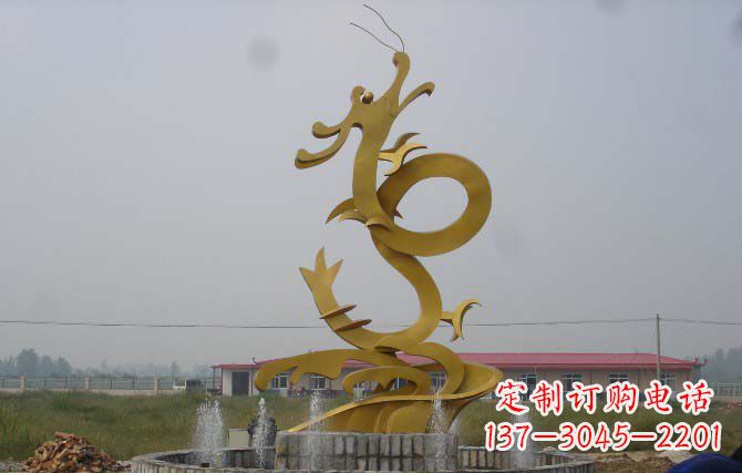 温州不锈钢龙雕塑,激发热血活力