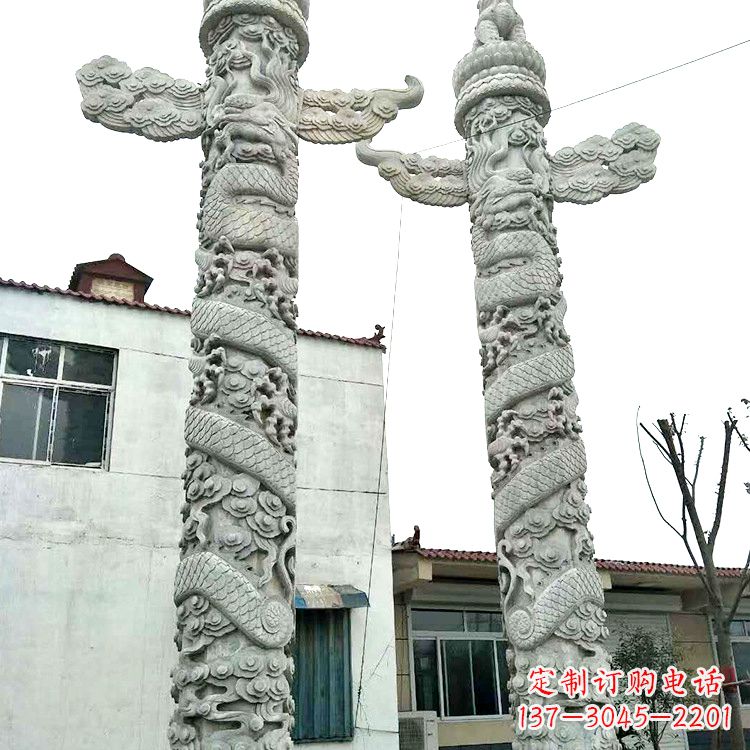 温州精美华表雕塑 别具风格