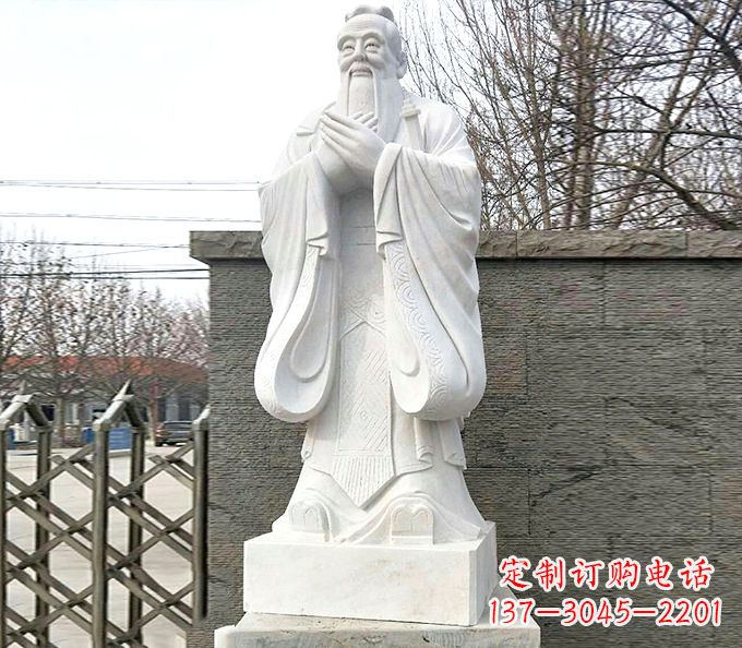 温州传统文化艺术——精美孔子雕塑