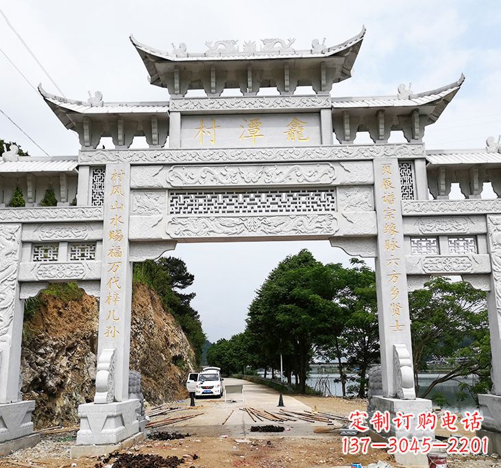 温州东夏侯石牌坊雕塑专业的定制雕塑制作商