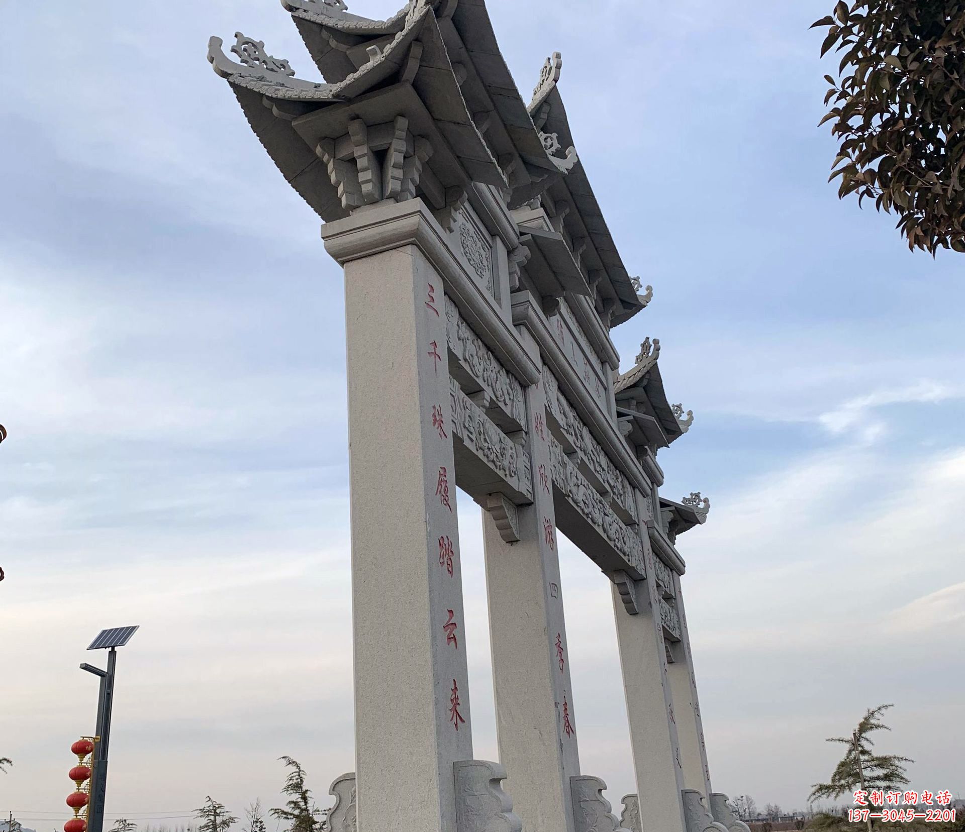 温州东艺石雕牌坊牌坊雕塑定制