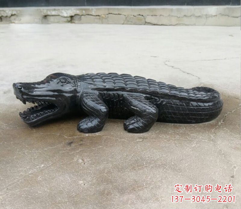 温州经典鳄鱼景观石雕