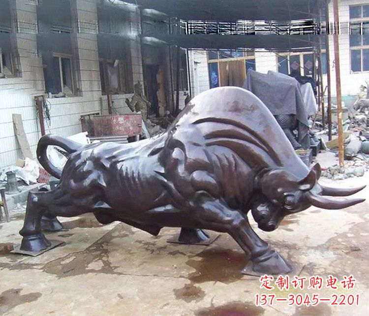 温州动物牛铜雕塑