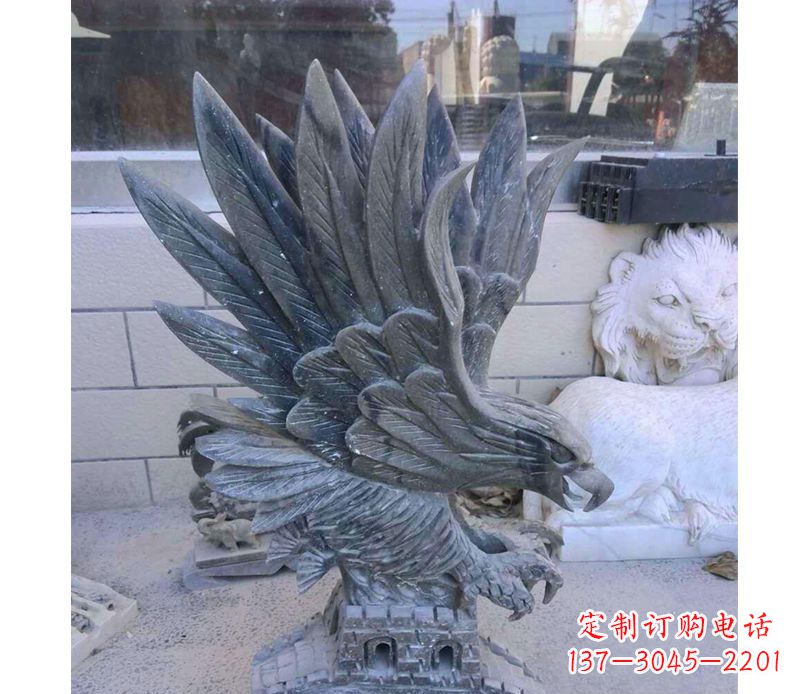 温州精致雄鹰石雕,令您的空间瞩目耀眼