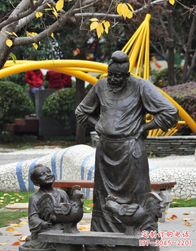 温州古典风鸡雕塑