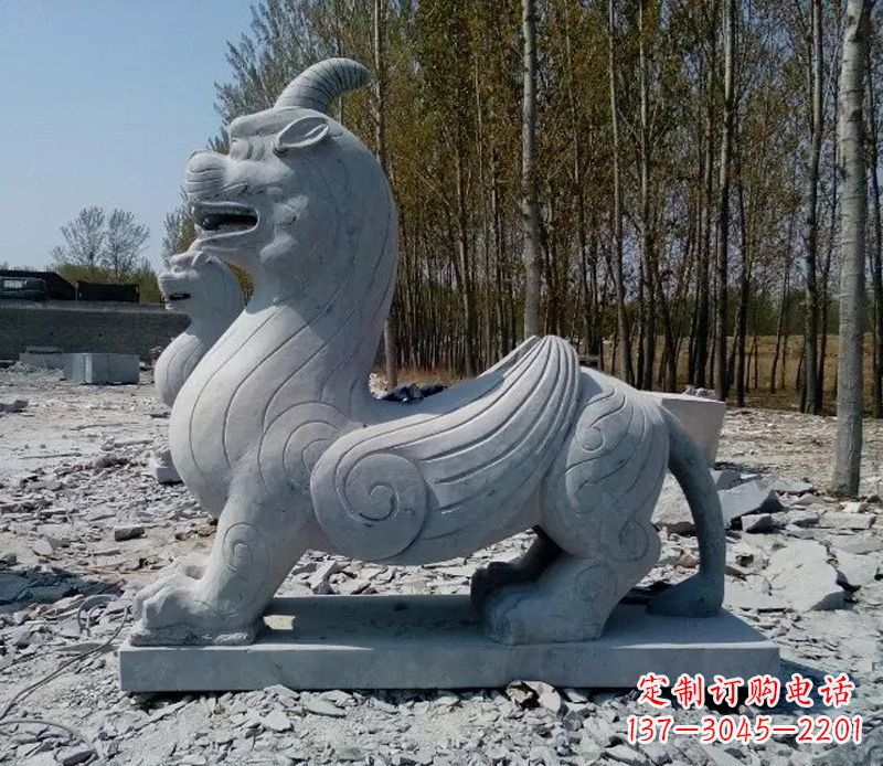 温州独角兽神兽石雕