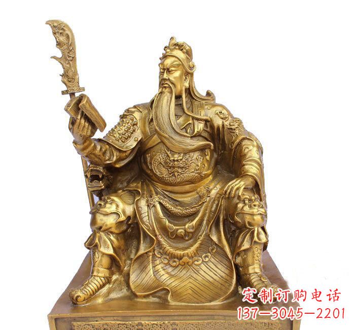 温州精美关公铜雕