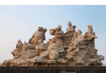 温州大理石八仙过海雕塑