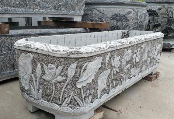温州大理石菊花水缸雕塑