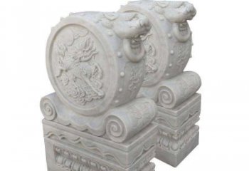 温州大理石狮子头门墩雕塑