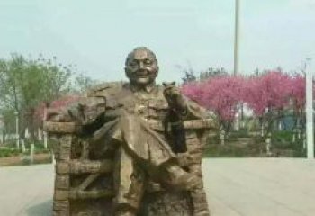 温州中领雕塑邓小平坐式铜雕