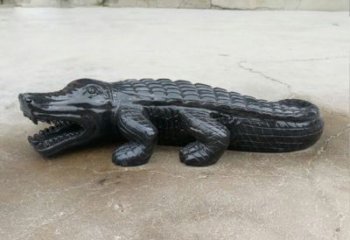 温州经典鳄鱼景观石雕