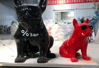 温州精致可爱的不锈钢斗牛犬雕塑