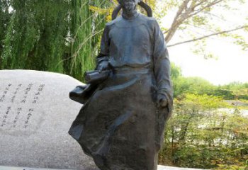 温州艺术之美——杜甫铜雕塑