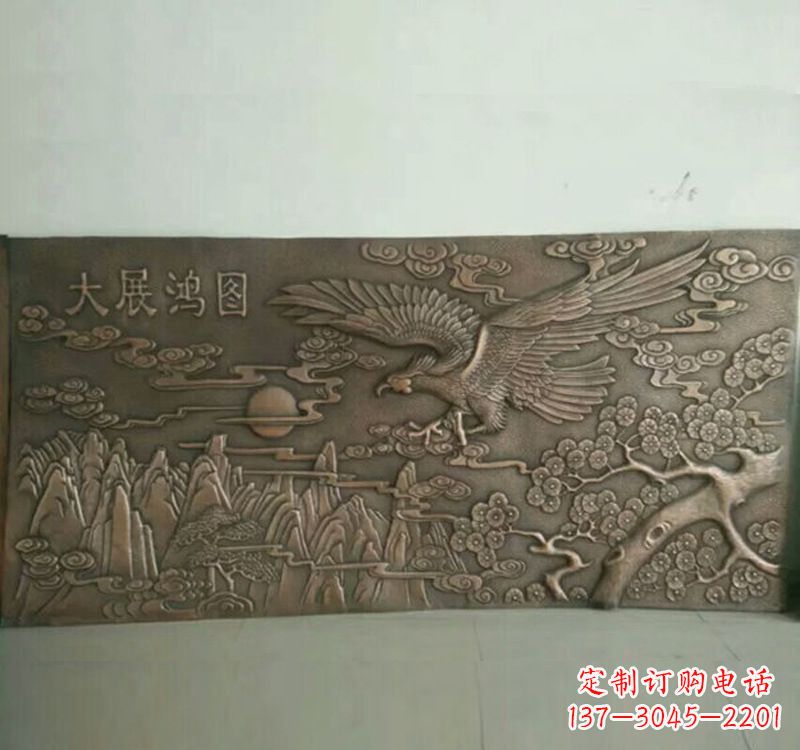 温州精致锻铜老鹰雕塑
