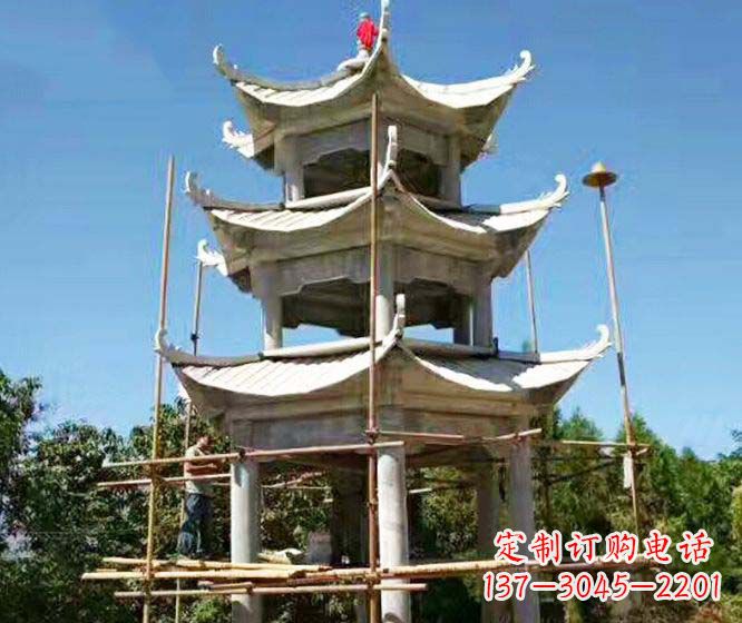 温州精美古典凉亭石雕