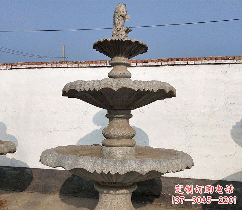 温州多层喷泉石雕