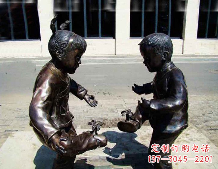 温州中领雕塑 | 专业高端儿童铜雕