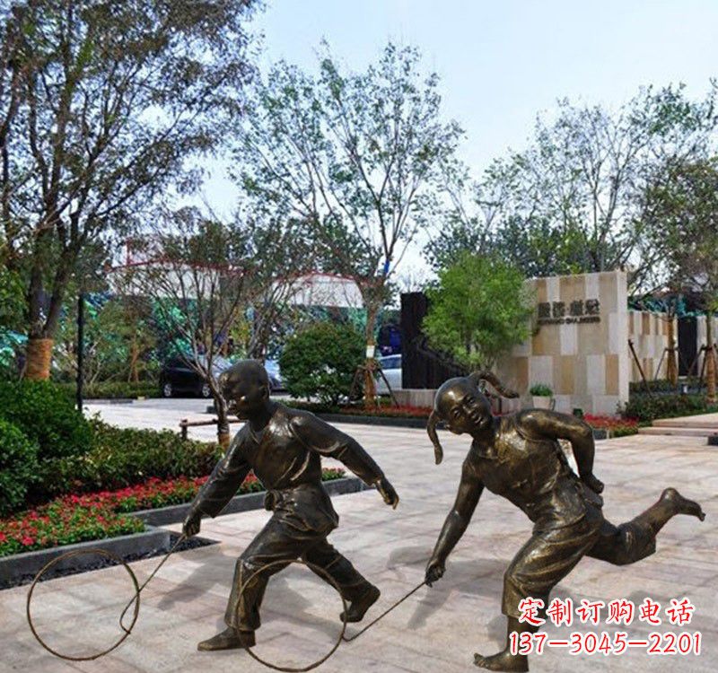 温州铜雕塑为孩子带来欢乐