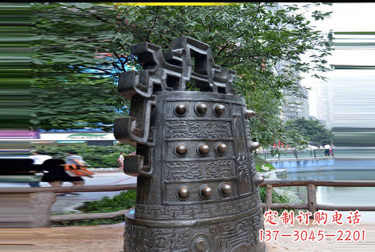 温州法制铜钟公园景观铜雕