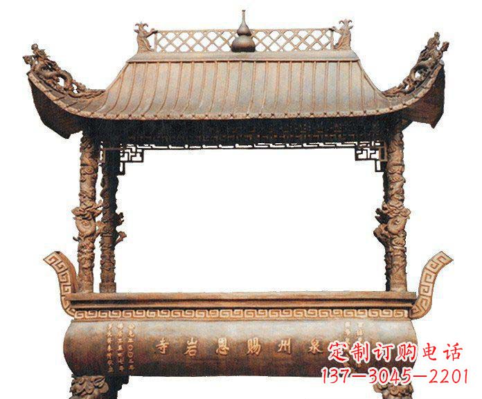 温州精美香炉铜雕