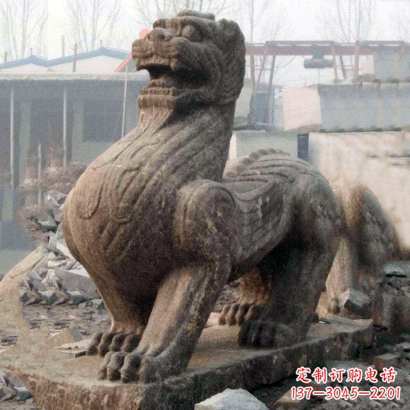 温州仿古狴犴青石雕塑