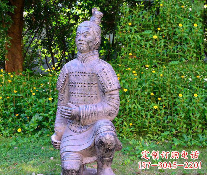 温州仿古兵马俑公园人物石雕