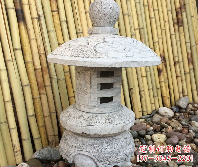 温州仿古公园照明石灯笼石雕