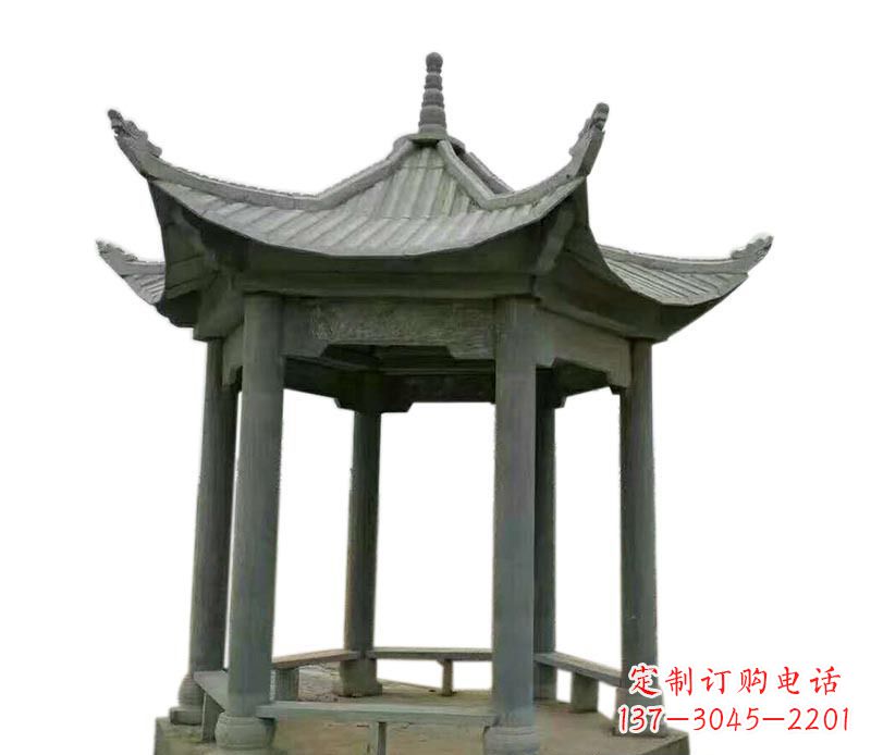 温州仿古石雕凉亭