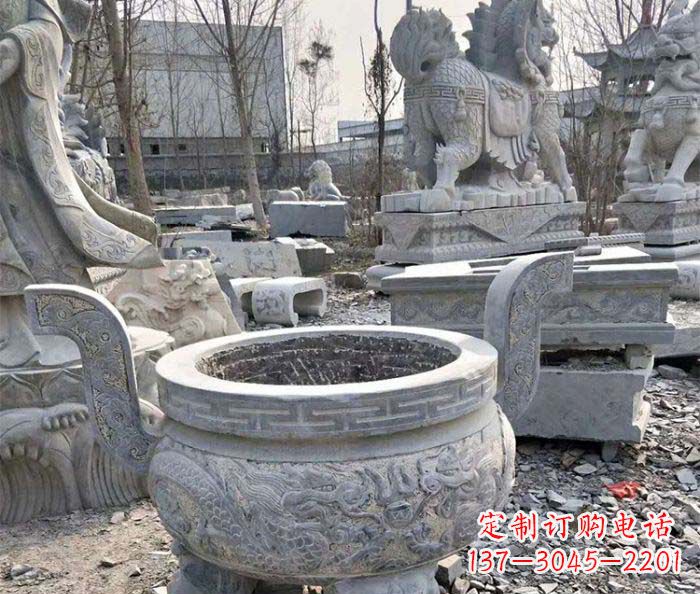 温州仿古精美石雕香炉