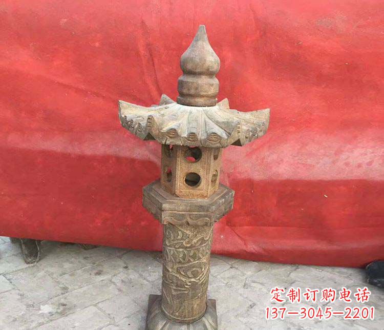 温州传统风格石灯雕塑