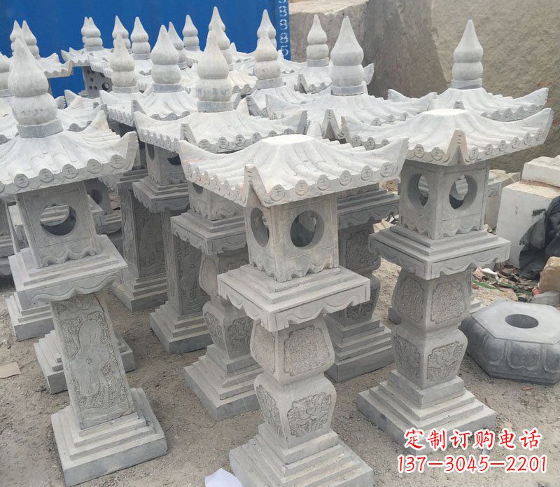 温州仿古石灯园林景观石雕