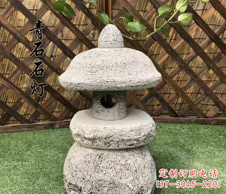 温州精美仿古石灯公园照明灯石雕