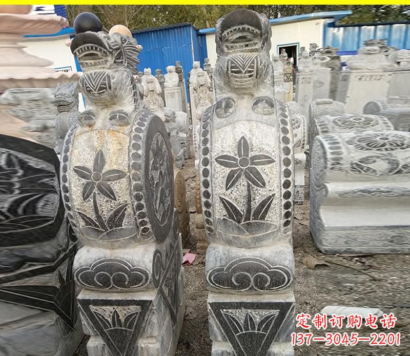 温州仿古石门墩雕塑
