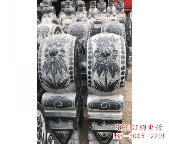 温州仿古石门墩镇宅抱鼓石