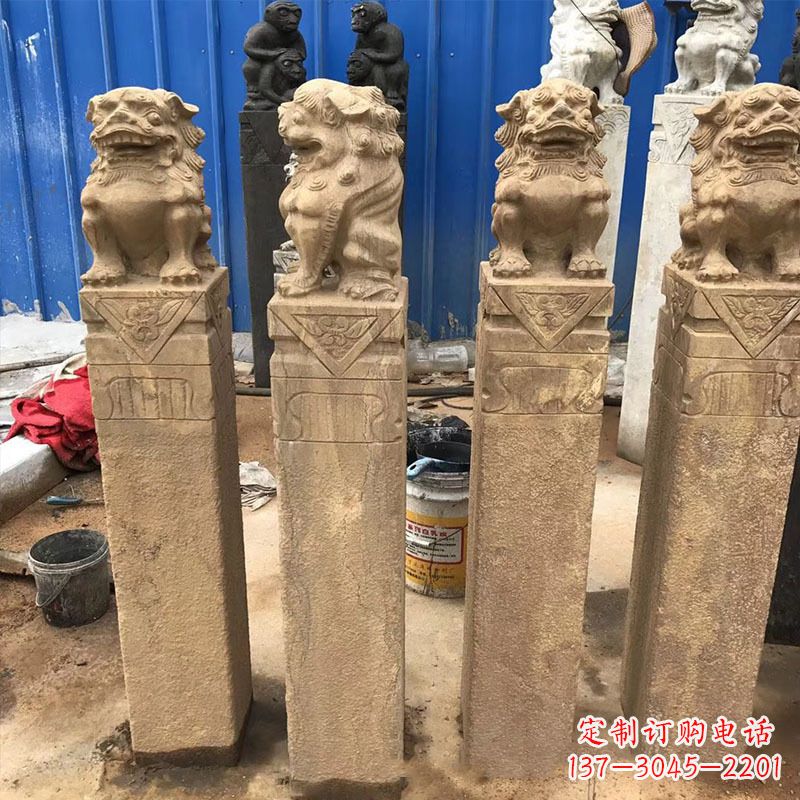 温州仿古拴马桩石雕塑——傅雕你的精美时光