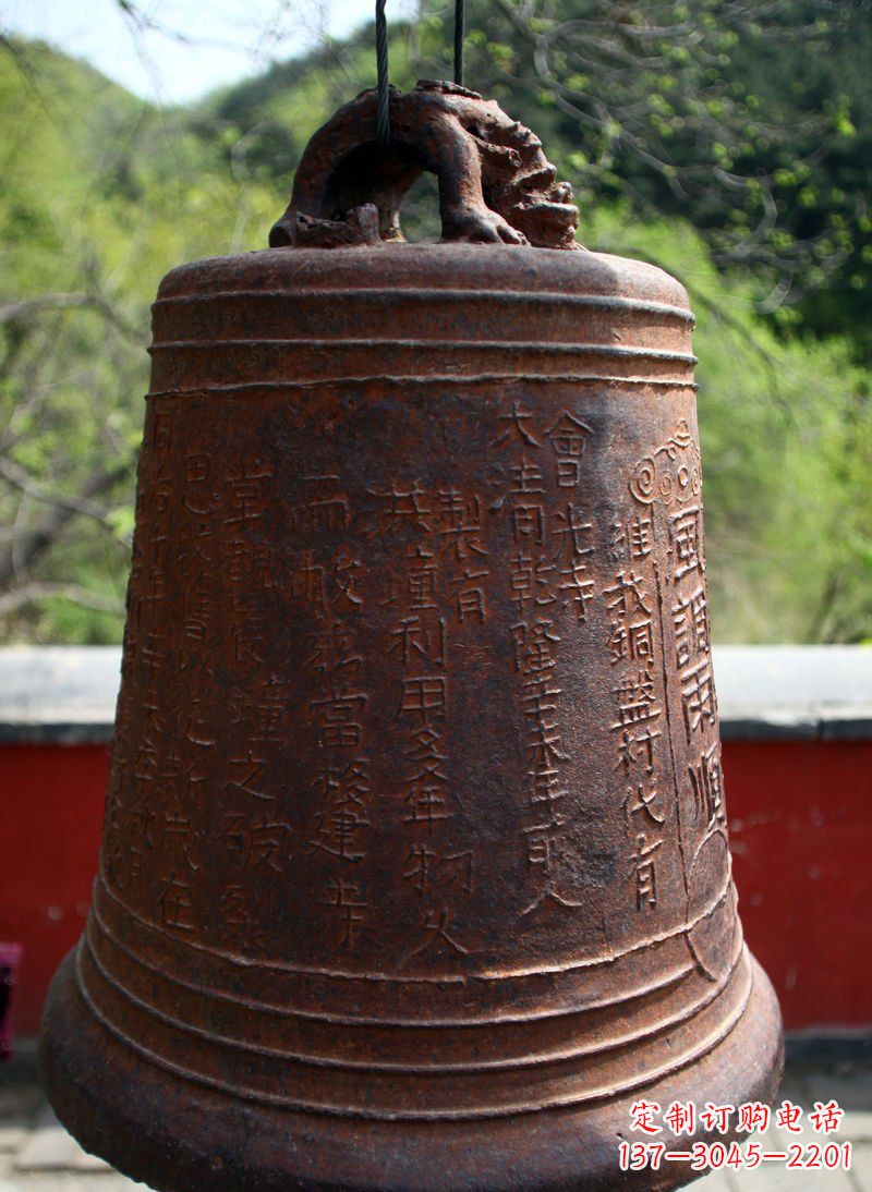 温州仿古铜钟雕塑 (2)