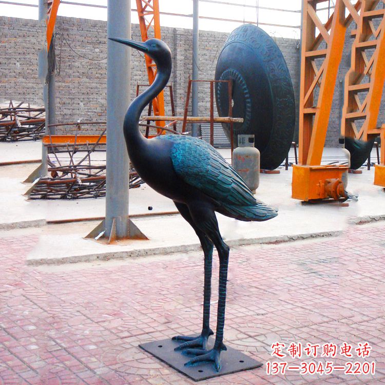 温州仿古仙鹤雕塑