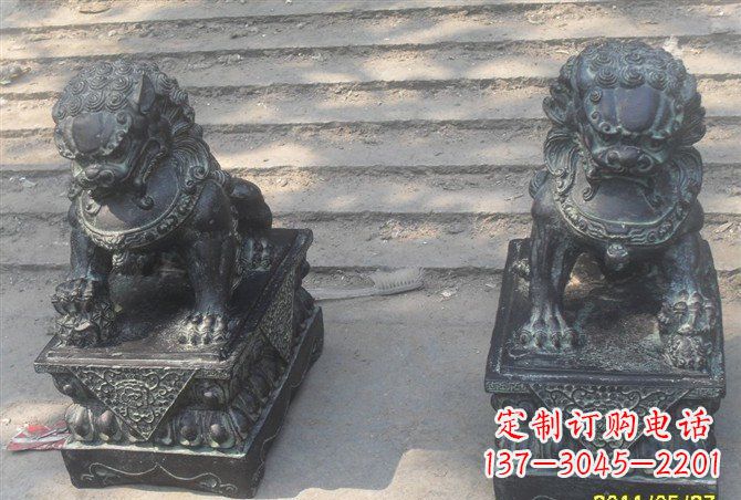 温州仿古铸铜狮子雕塑
